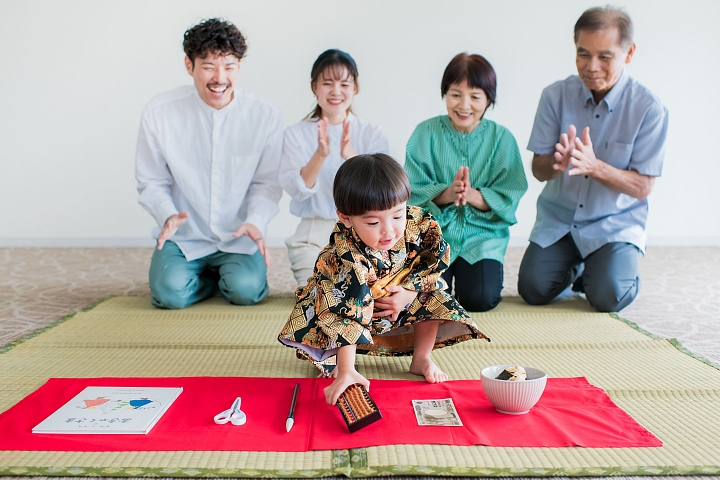 1歳のお祝い「タンカーユーエー」を沖縄で