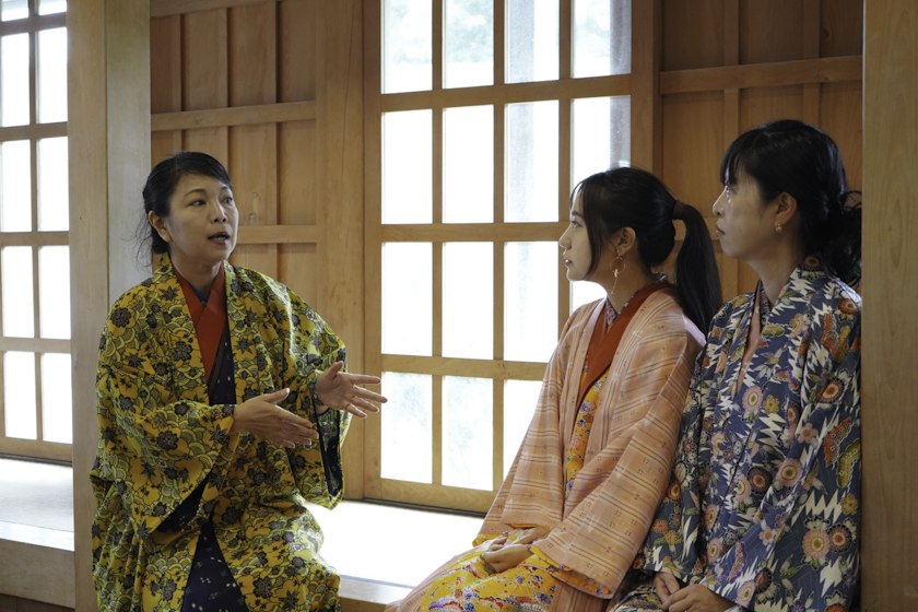 首里城茶屋の観光客