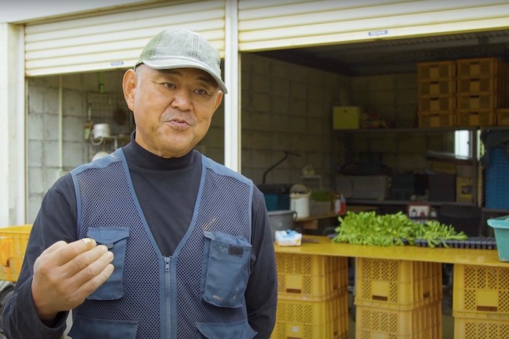 農作業をする中川さん