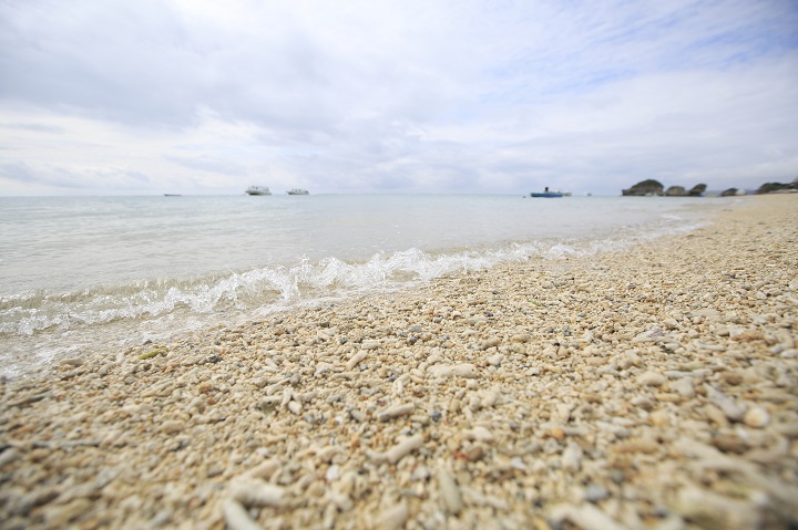 2月の沖縄のビーチ