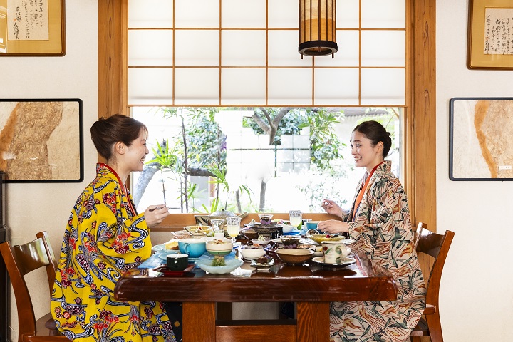 琉装レンタルで頂く朝食