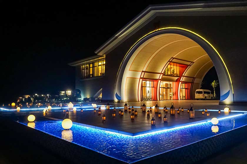 宮古島来間リゾート シーウッドホテル　スターライトイルミネーション全体