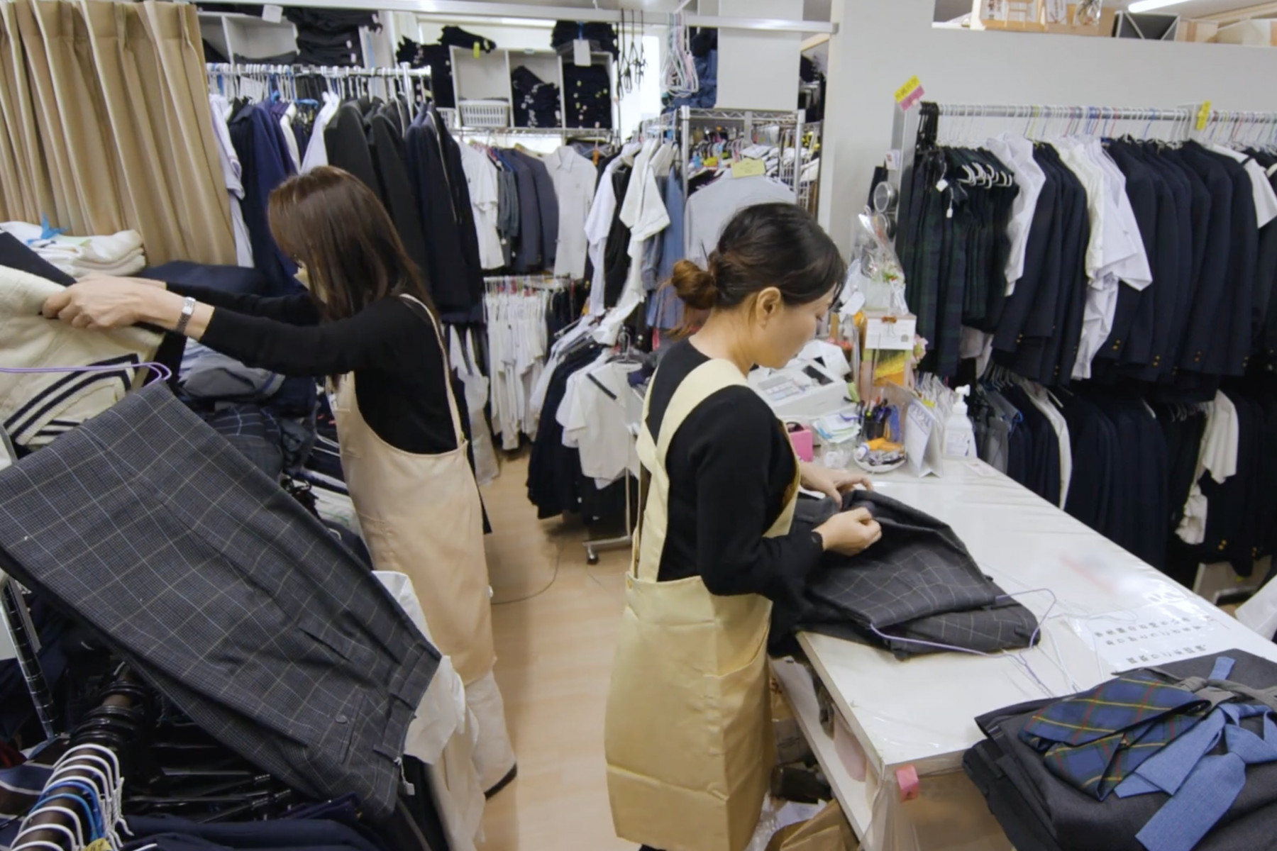 お店のバックヤード