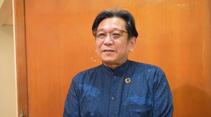 「ジュニアジャズオーケストラおきなわ」代表の上原正広さん