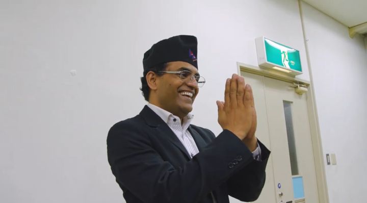 「沖縄ネパール友好会」のオジャ・ラックスマンさん