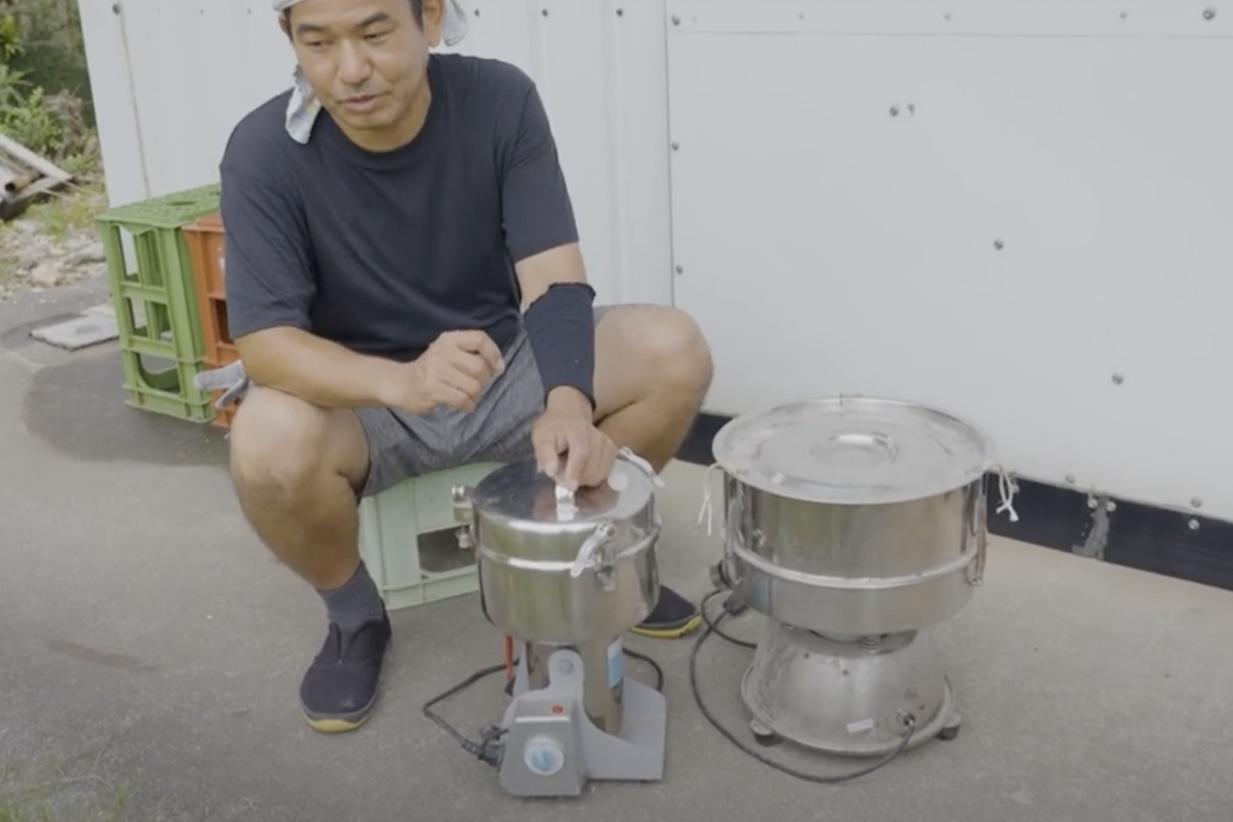 クラウドファンディングを達成して手に入れた粉砕機