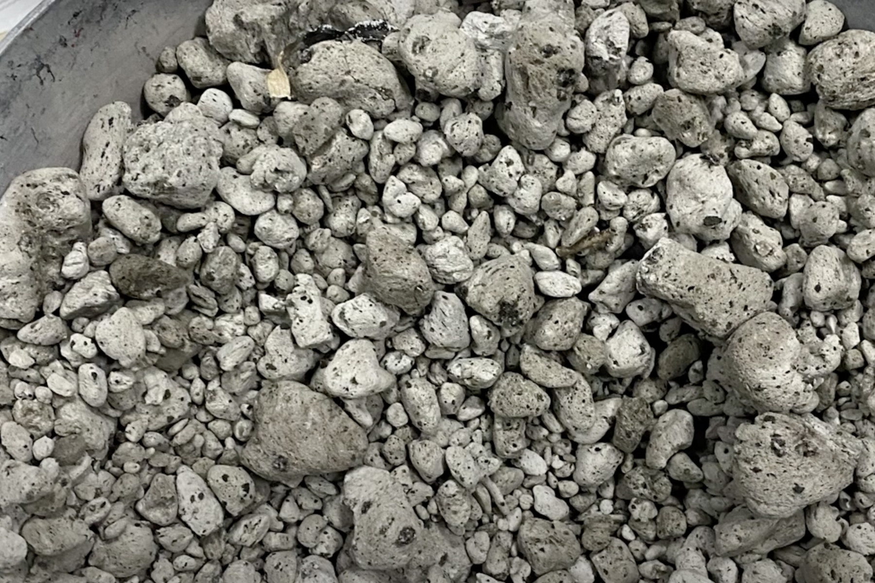 サイズもバラバラな大量の軽石