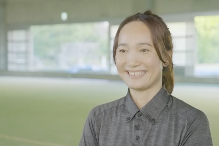 ベースボールピラティスの考案者、上原綾乃さん