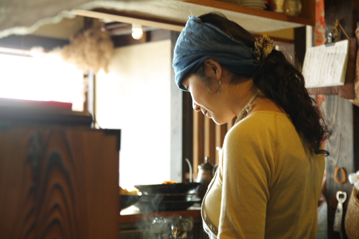 あめいろ食堂で料理