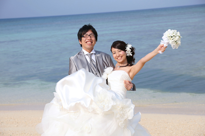 ビーチでのロケーション撮影