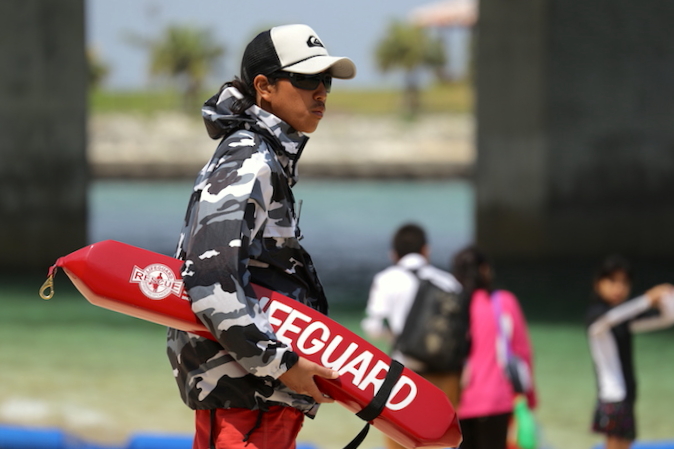 波の上ビーチのライフガード