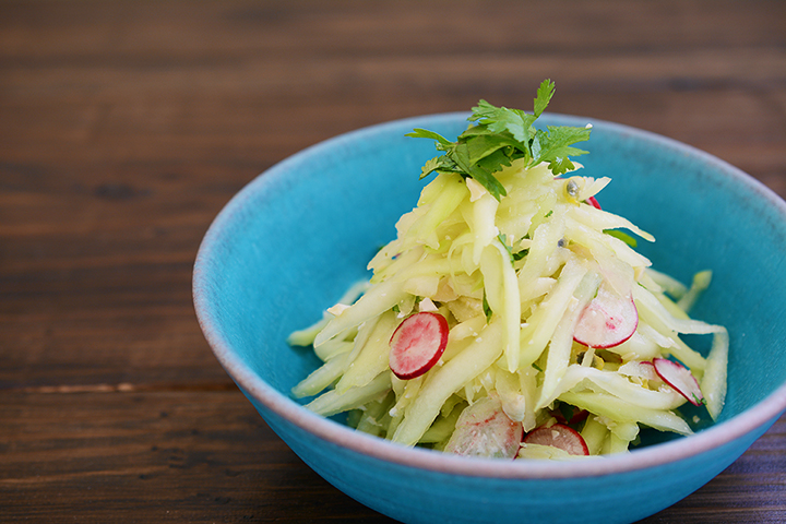 パパヤとパッションフルーツの和え物