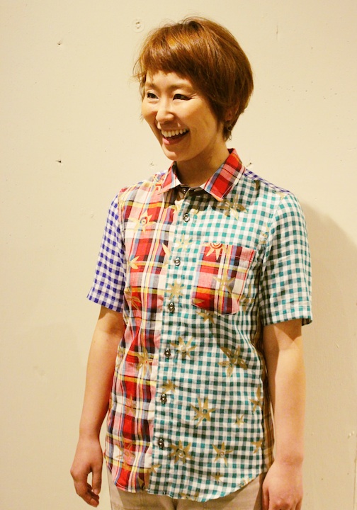 チェッククロトンMIXかりゆしウェア