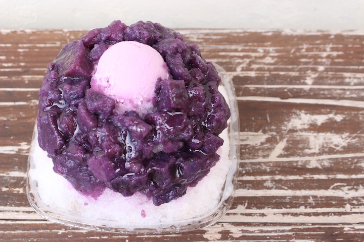 新感覚の紅芋ぜんざい