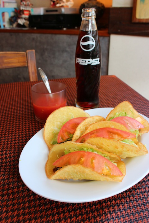 タコスと相性抜群のペプシ