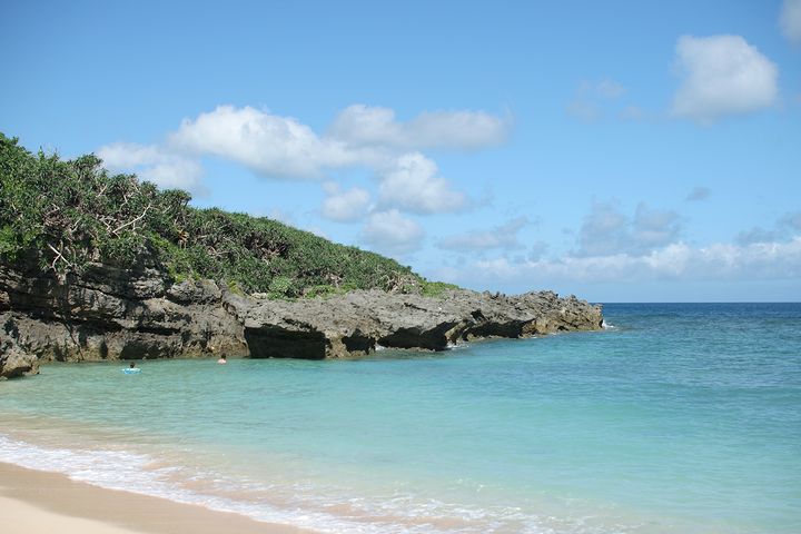 古宇利島の「ティーヌ浜」