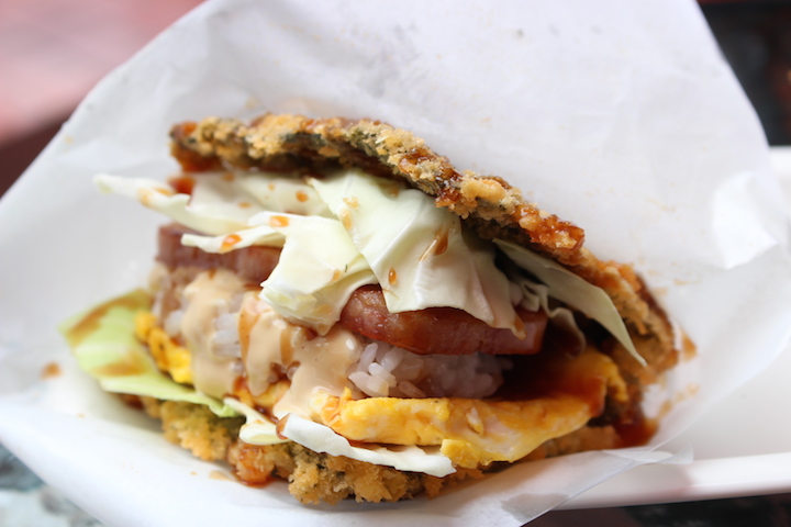 揚げポークたまごおにぎり