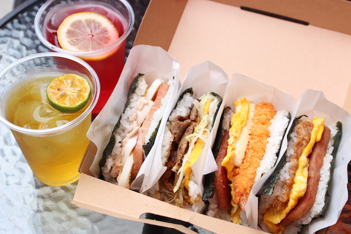 ポークたまごおにぎり、テイクアウトもおすすめ