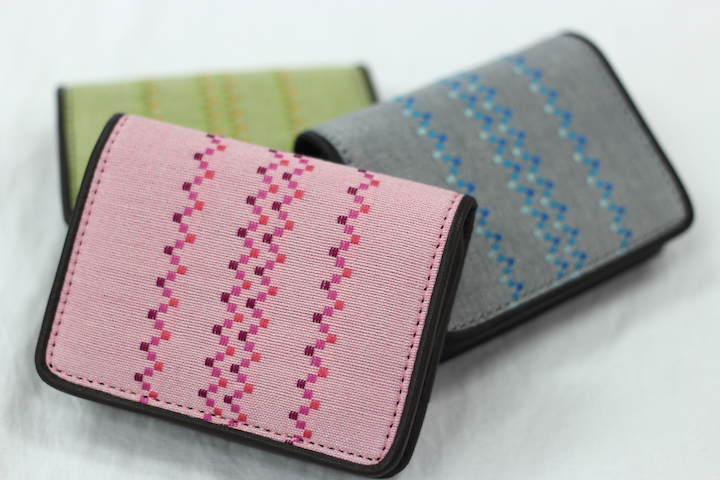 知花花織の名刺入れ