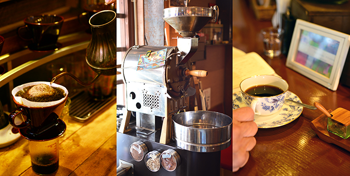 あぐろ焙煎珈琲の店内