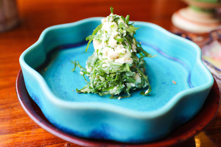 沖縄第一ホテルの朝食：苦菜の白和え