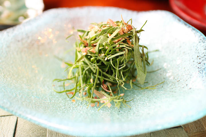 沖縄第一ホテルの朝食：長命草のサラダ