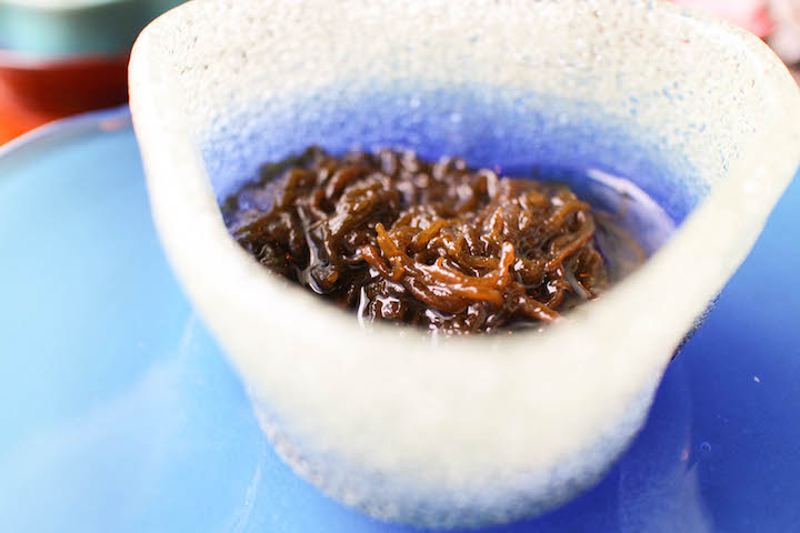 沖縄第一ホテルの朝食メニュー：生もずく