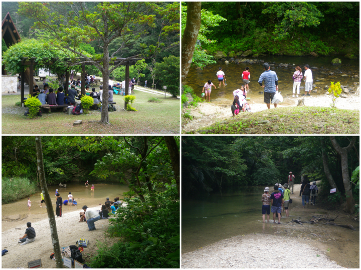 「比地大滝」の敷地内のキャンプ場