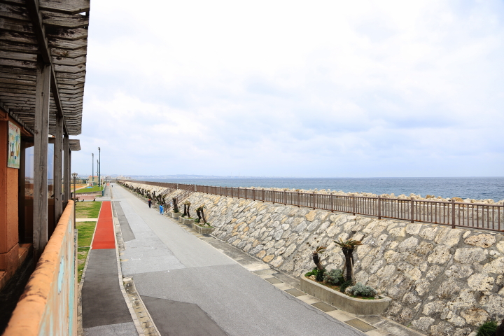 海が見えるそば家からの海