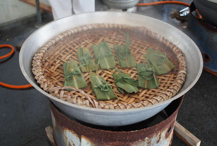 ムーチが蒸し上がったようです