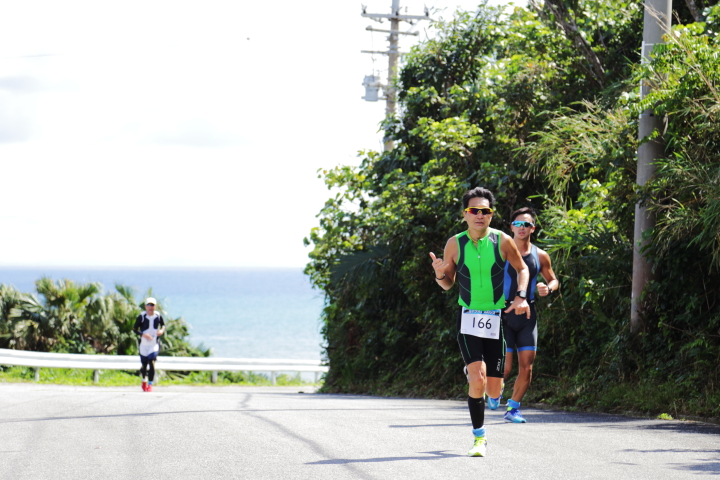 久米島トライアスロンのラン