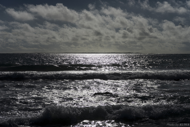 聖地・テダ御川(てぃだうっかー)の駐車場からの眺め