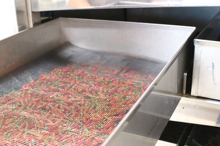 イオン水でしっかり洗い、低温乾燥