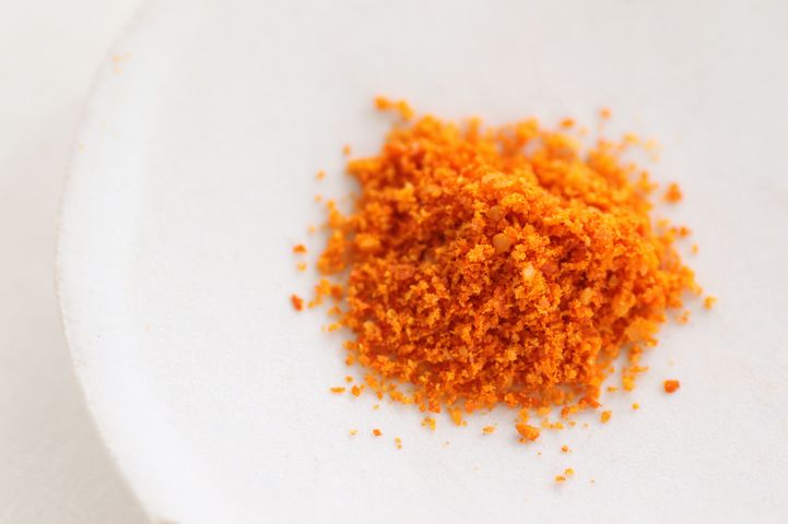 一般的な一味唐辛子より、やわらかな色