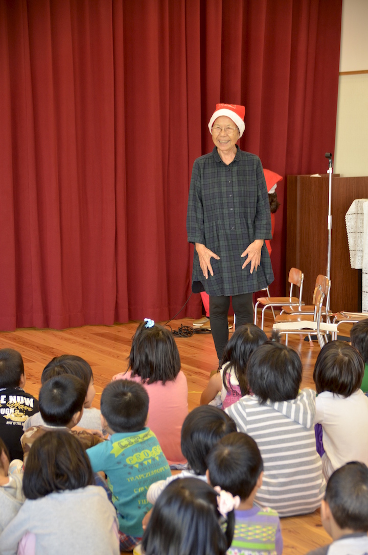 平安座島にある彩橋幼稚園にて