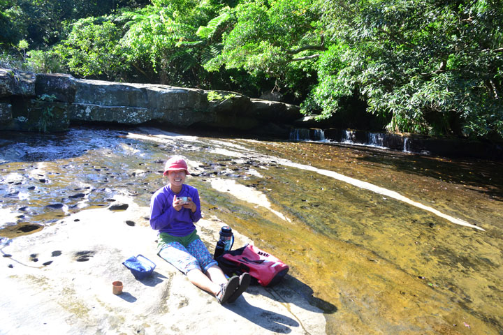 広いスペースがあって、ここでひと休み