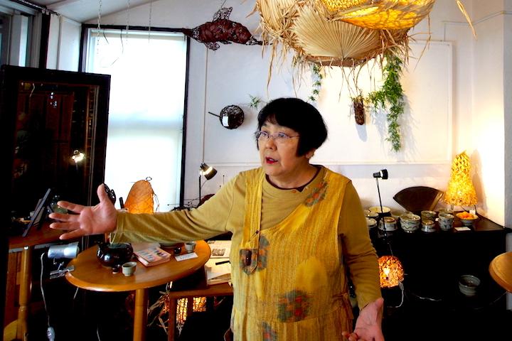 クバの葉　花形 小川京子　　宮古島 ズミ宮古島！食・工芸・島めぐりの旅②】神の依り代、クバの葉を