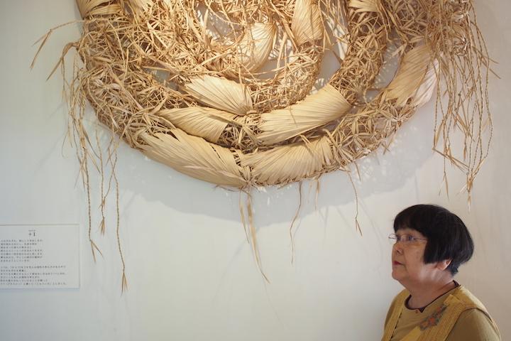 クバの葉　花形 小川京子　　宮古島 ズミ宮古島！食・工芸・島めぐりの旅②】神の依り代、クバの葉を