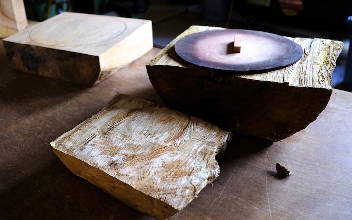 塊で切り取る作業