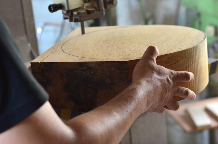 塊で切り取る作業