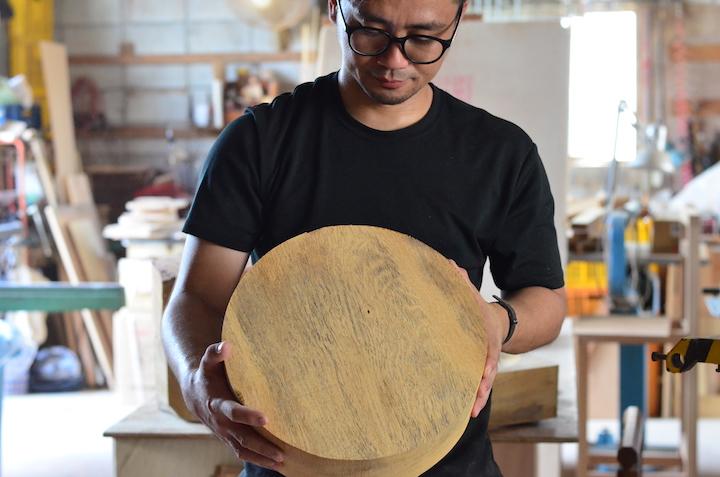 塊で切り取る作業