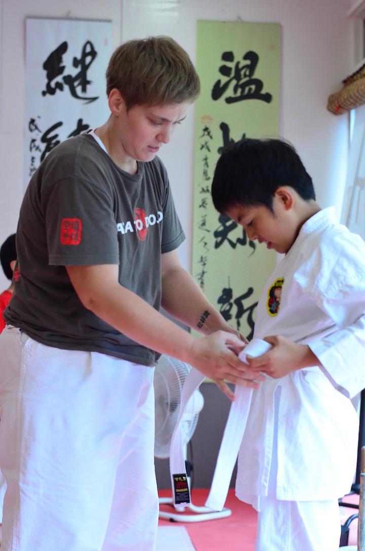 伝統空手の練習