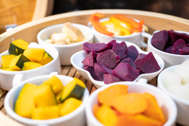 紅芋の蒸し野菜