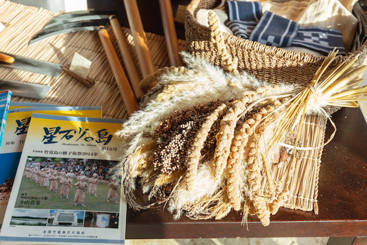 島の文化の展示