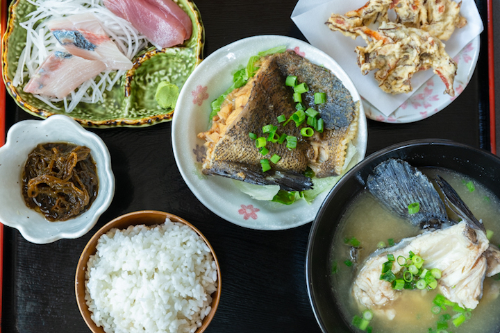 伊平屋島での料理