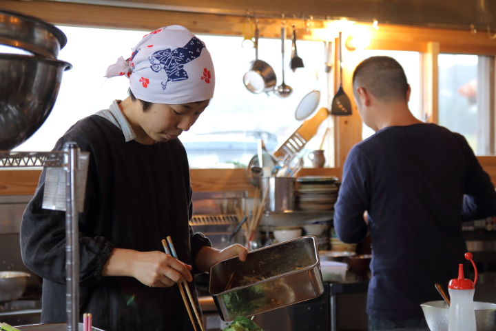 カフェ「こくう」の厨房