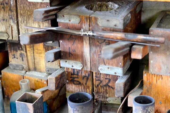 硝子製作の道具