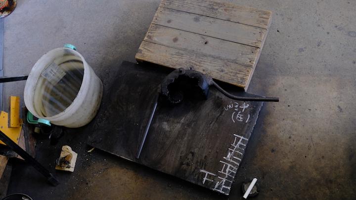 硝子製作の道具