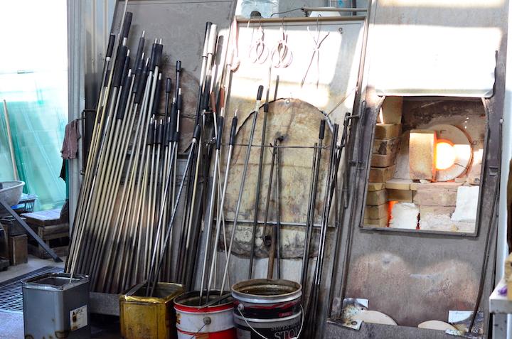 硝子製作の道具