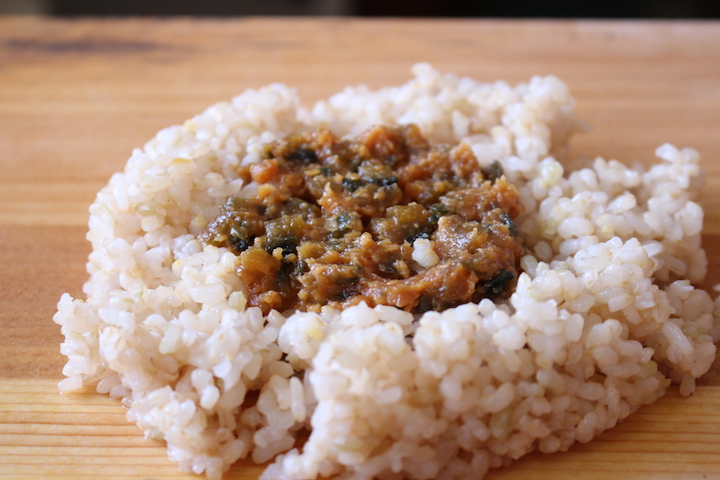 ゴーヤー味噌のおむすび